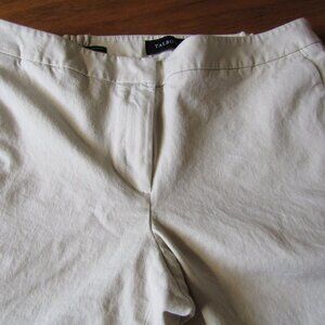 Talbots Hampshire Beige Ankle Casual Pant Size 14W